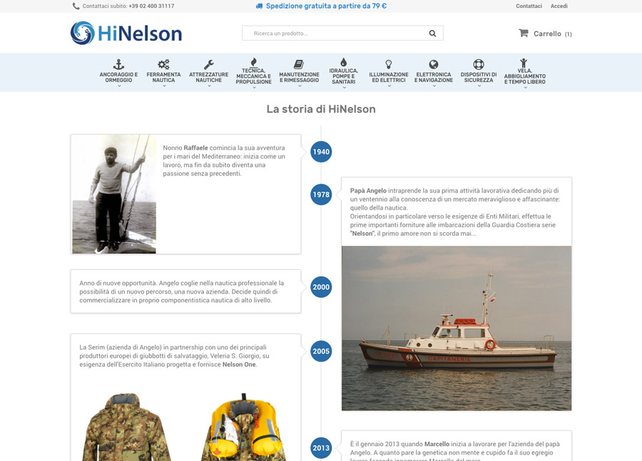 accessori nautica Hinelson