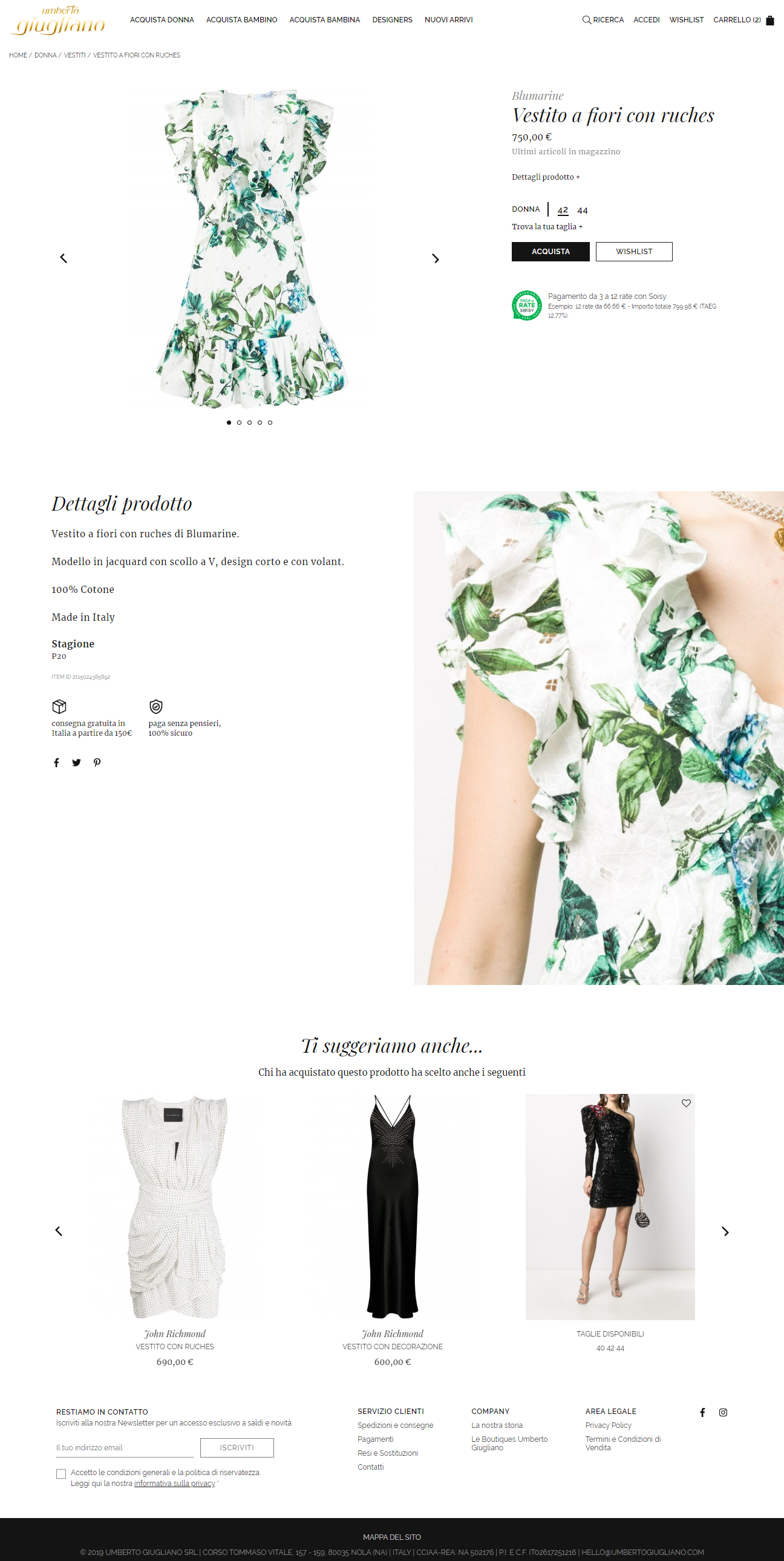 creazione e-commerce Umberto Giugliano