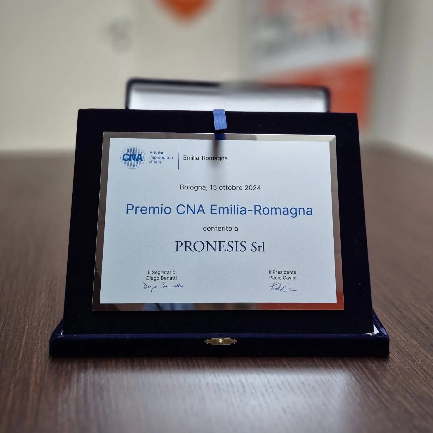 Pronesis Premiata da CNA Emilia Romagna per l’Innovazione nell’AI