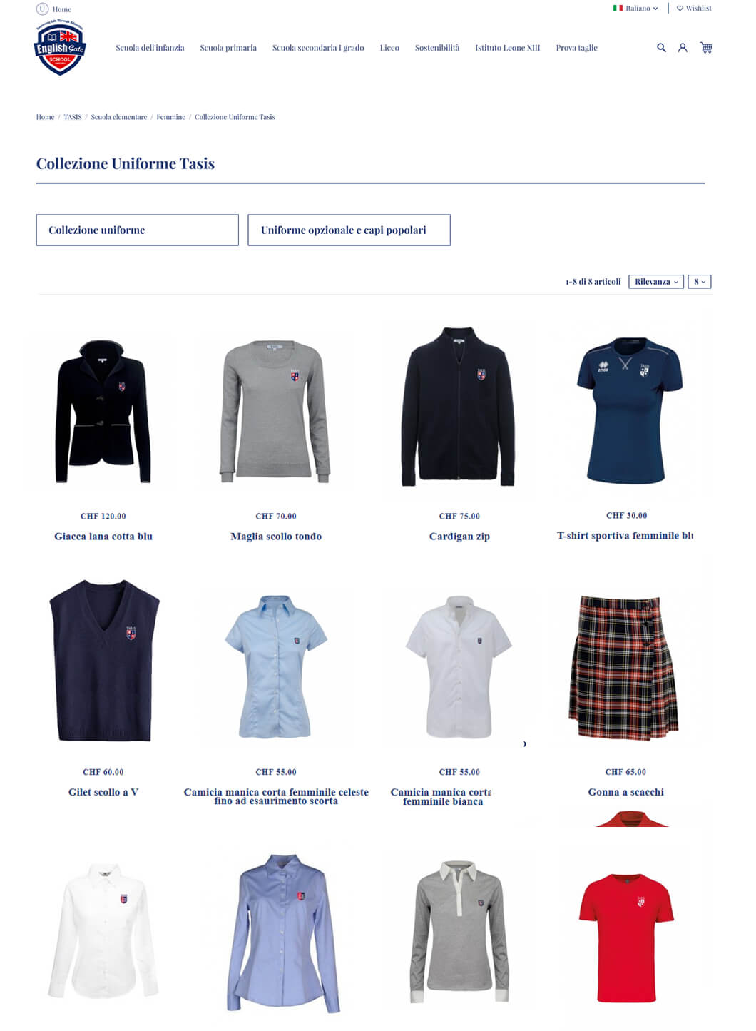 Unique Uniforms listing Dopo